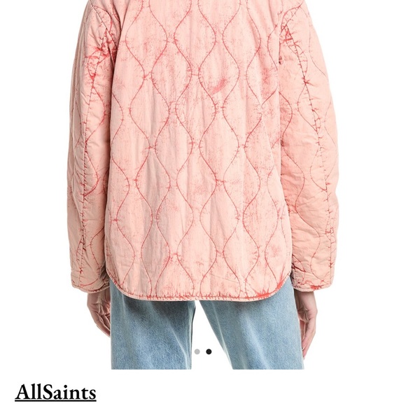 AllSaints Reign Overdyed Quilted Women's Jacket NWT Sz US 8 UK 12 - Picture 3 of 6